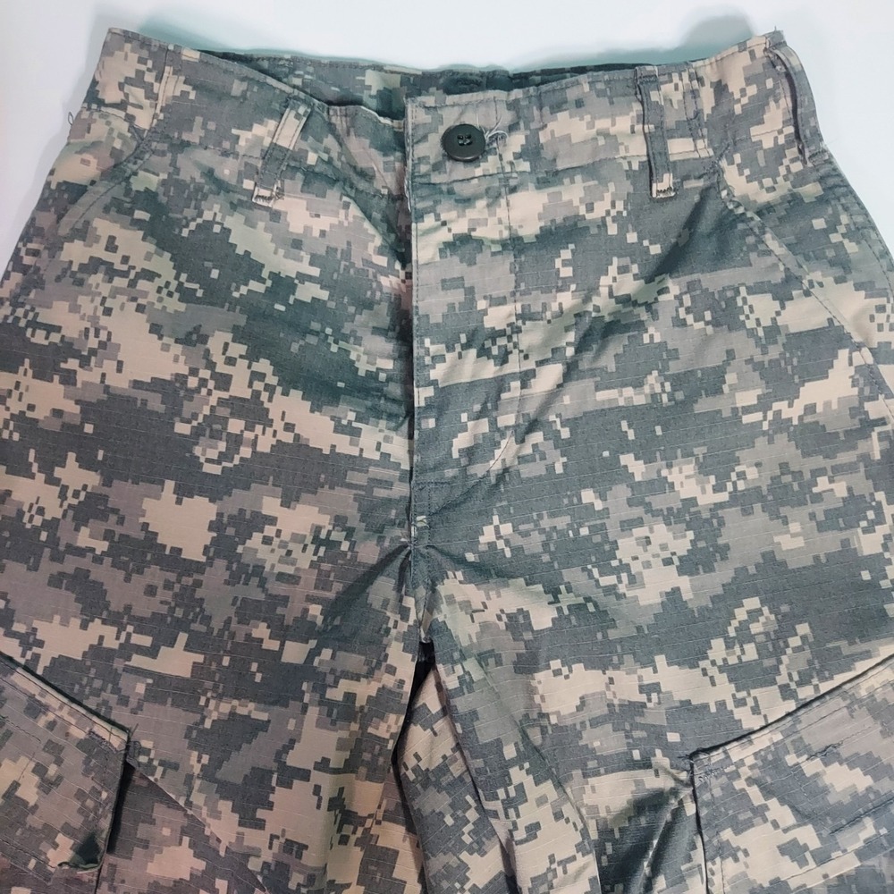 US Military Unisex Digital Camo Button Fly Straight  Waist Pants ‎ Xs Read!